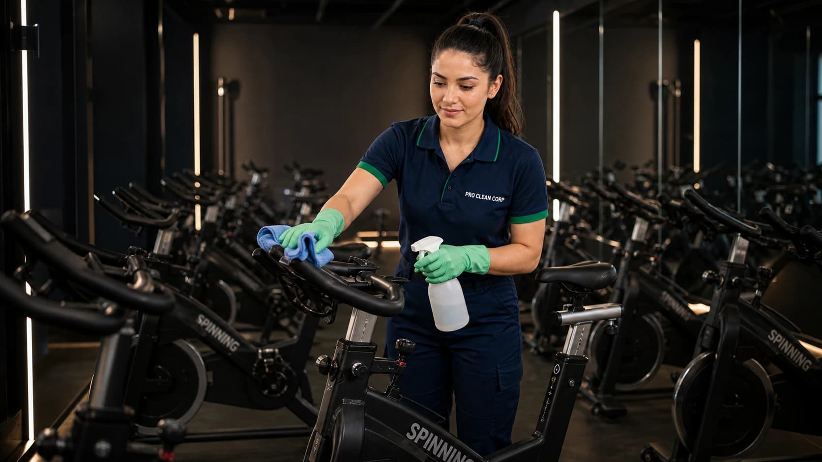 Gym Cleaning specific areas covered