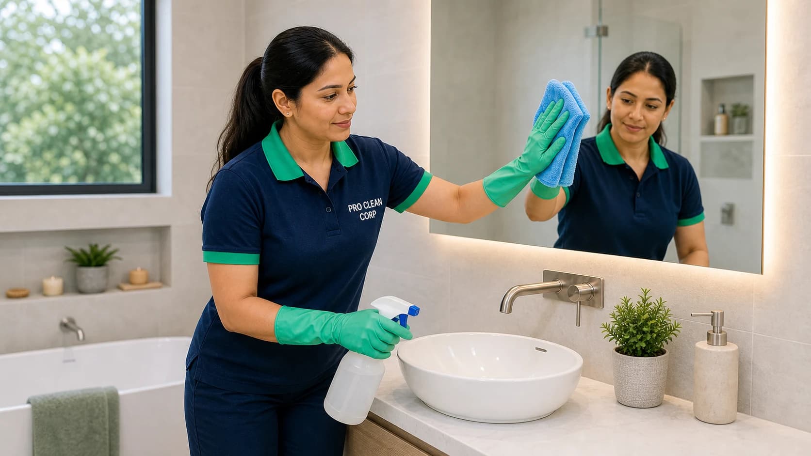Our Cleaning Process in Action